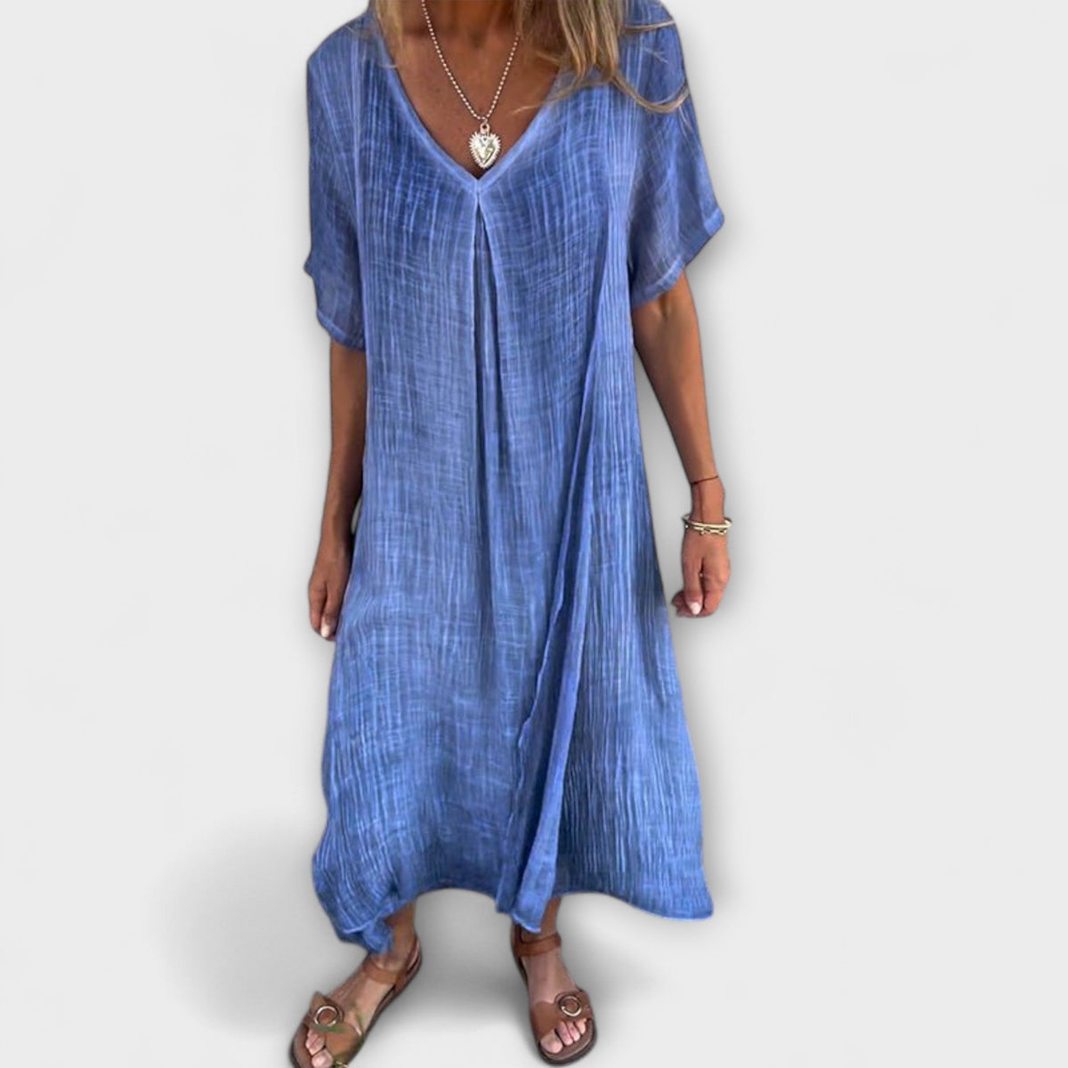 Juliette - Robe Malaga Légère Bleue