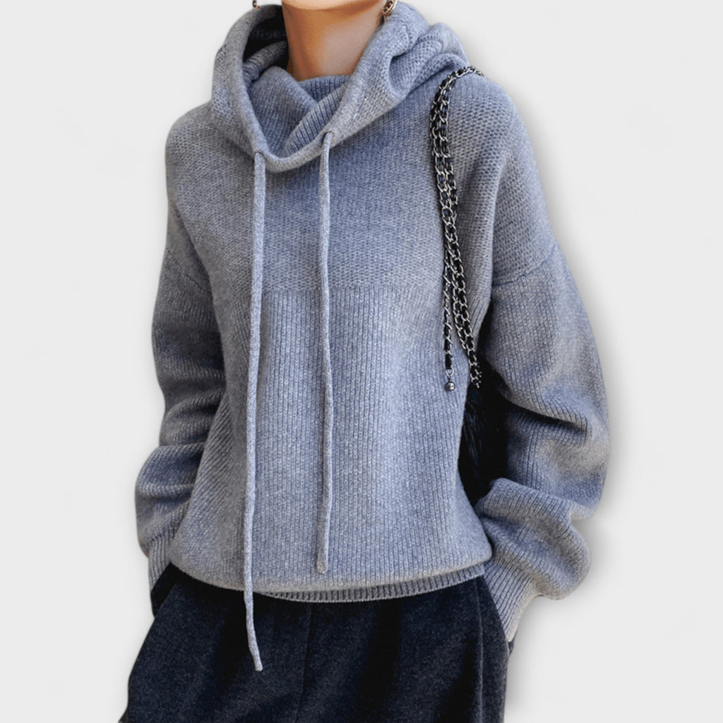 Luna - Sweat à Capuche Oversize Vert Olive
