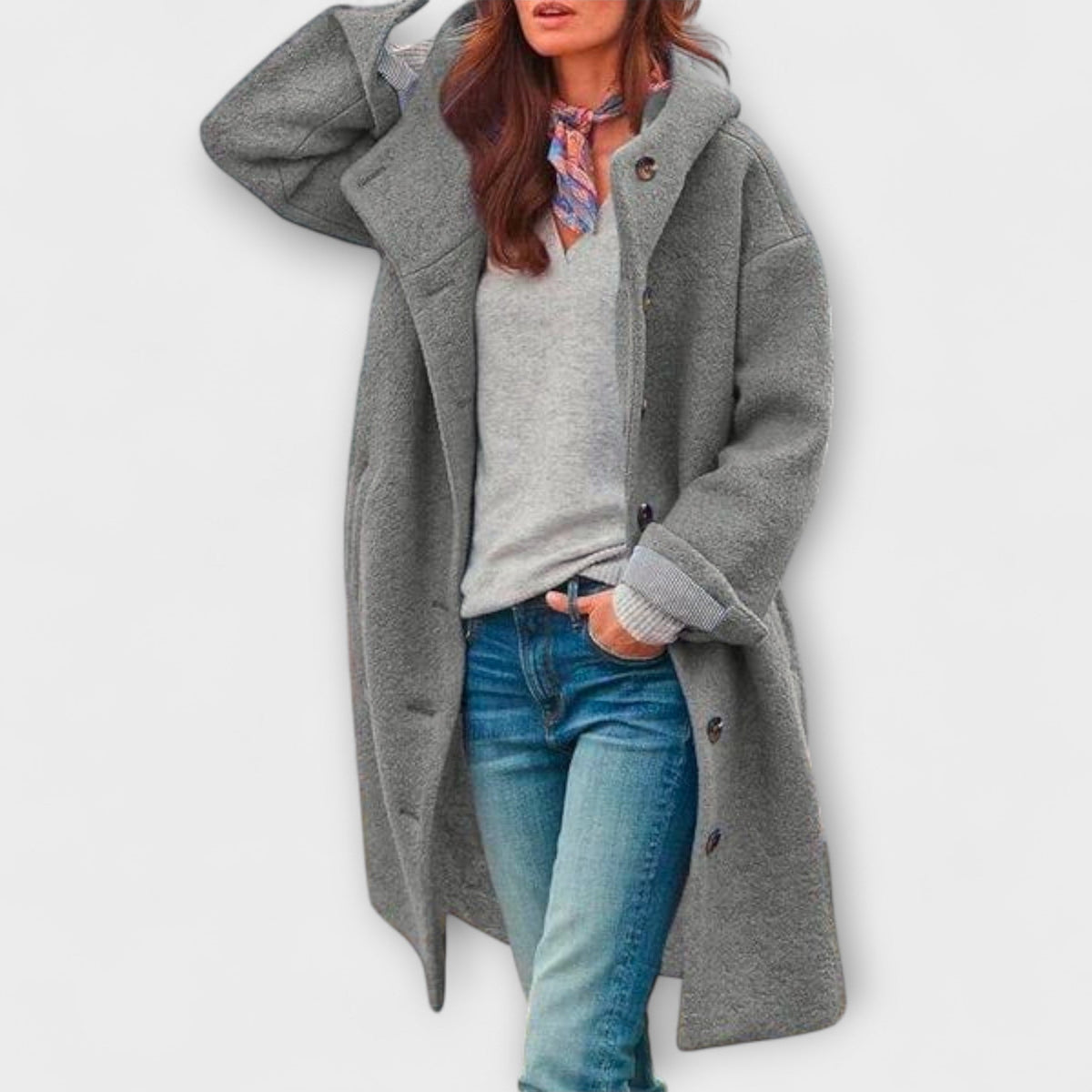 Laila - Manteau Long Vert