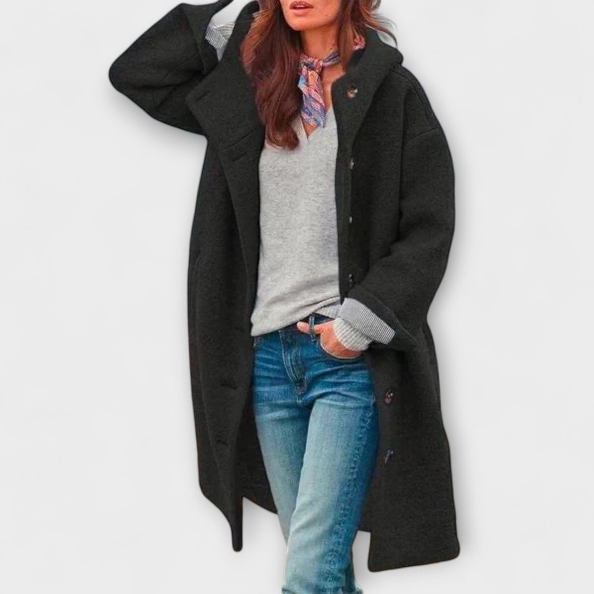 Laila - Manteau Long Vert
