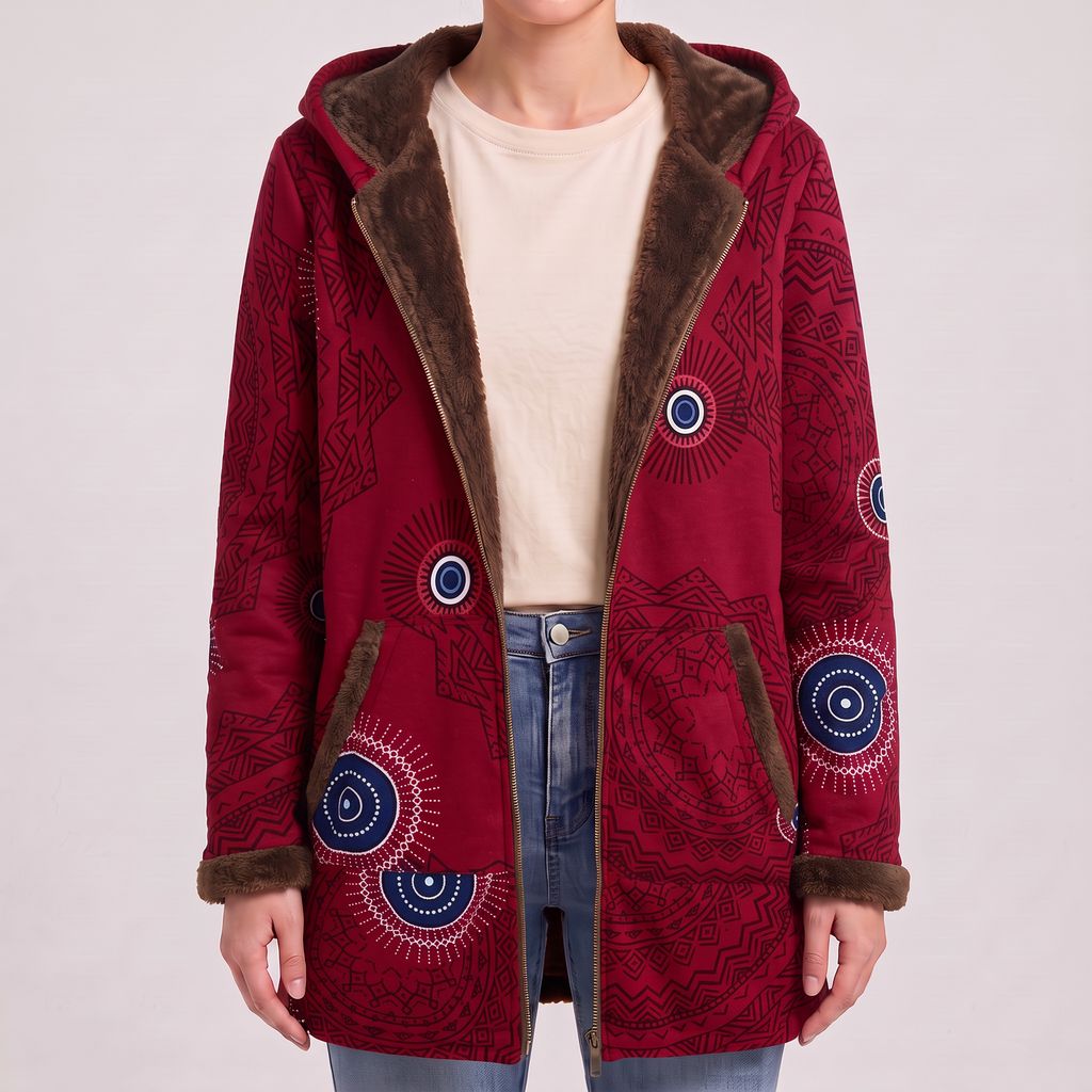 Chiara | Manteau à Motif Mandala