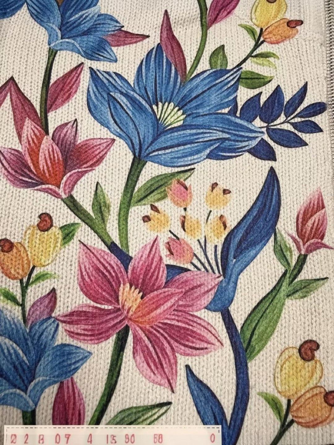 Esperanza | Cardigan en maille à motif floral botanique