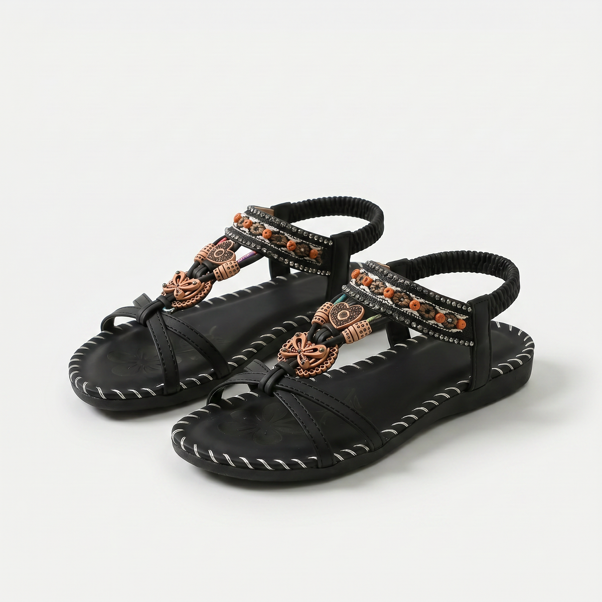 Nada – Sandales orthopédiques style Ibiza, confort & élégance
