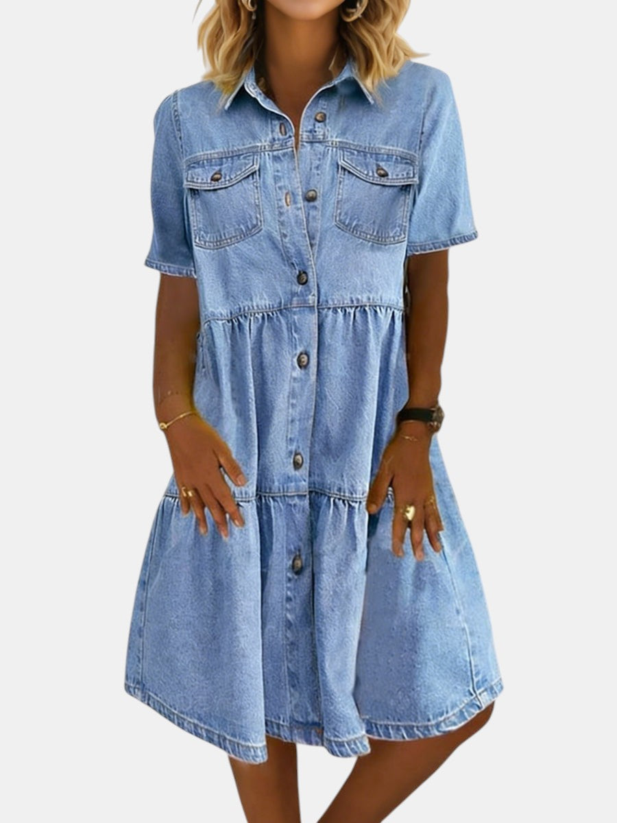 Sofía | Robe en jean décontractée élégante