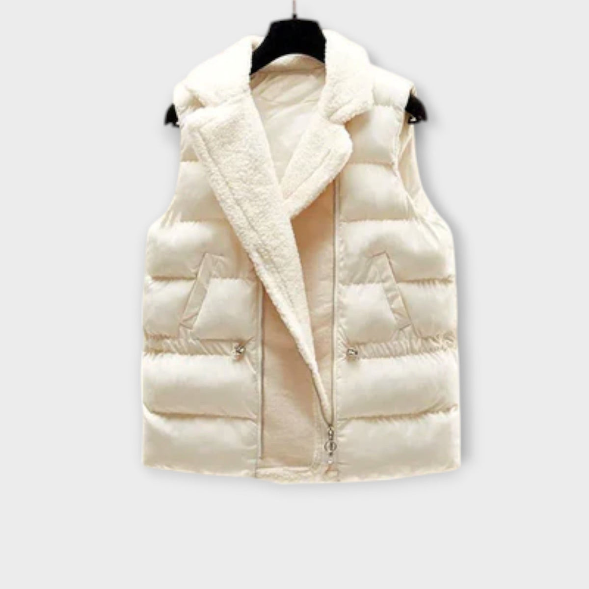 Lucy - Ensemble Tricoté Crème avec Gilet