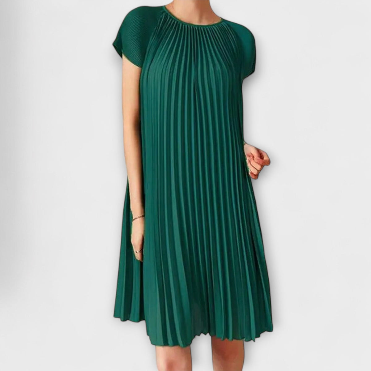 Robe Plissée Élégante Noire