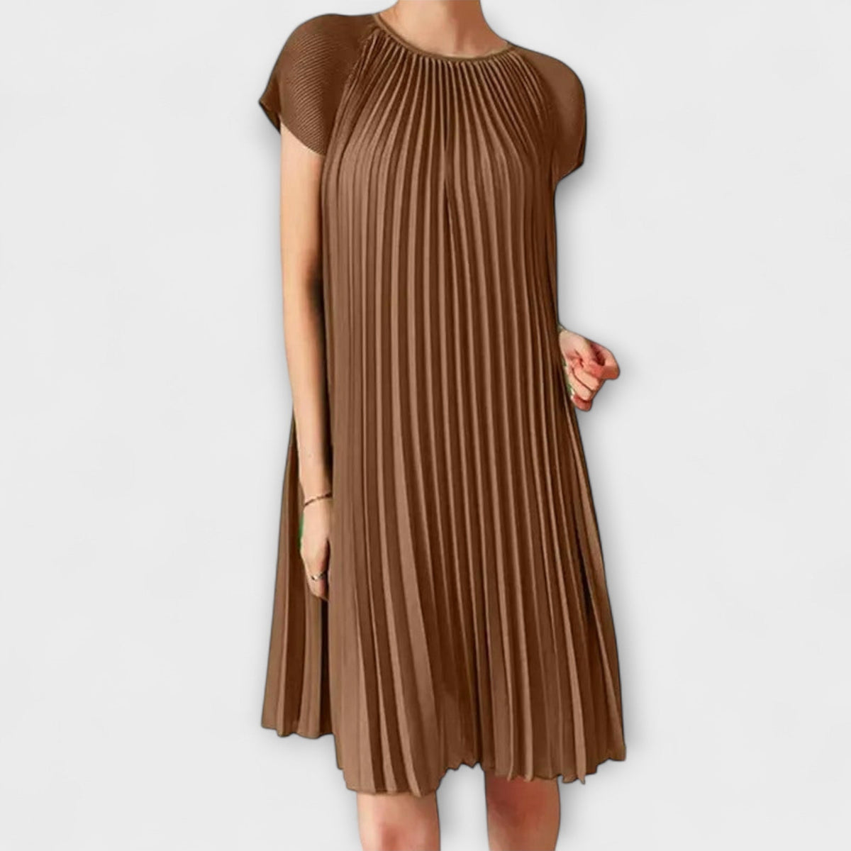 Robe Plissée Élégante Noire